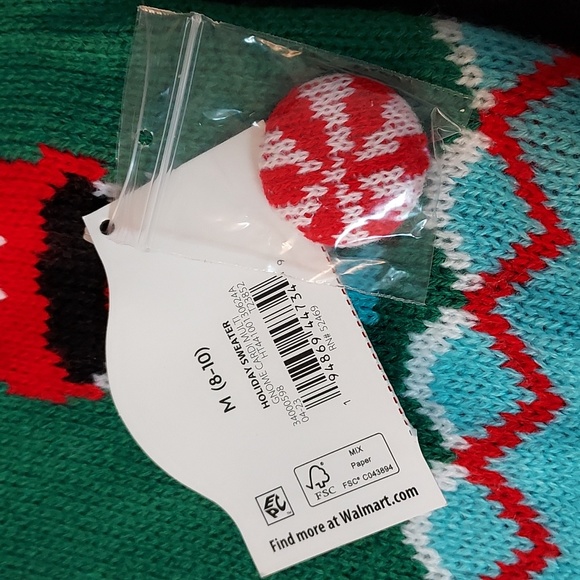 Womens Holiday Time Christmas Gnome Cardigan - Picture 9 of 14